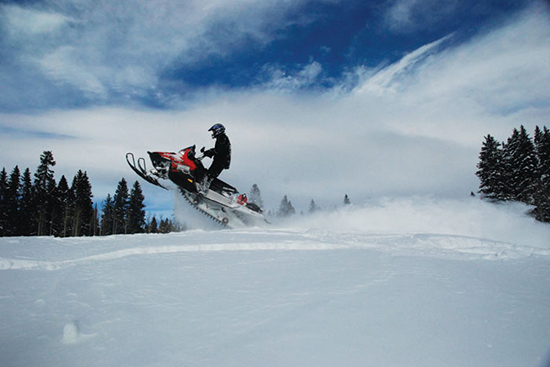 Snowmobiling